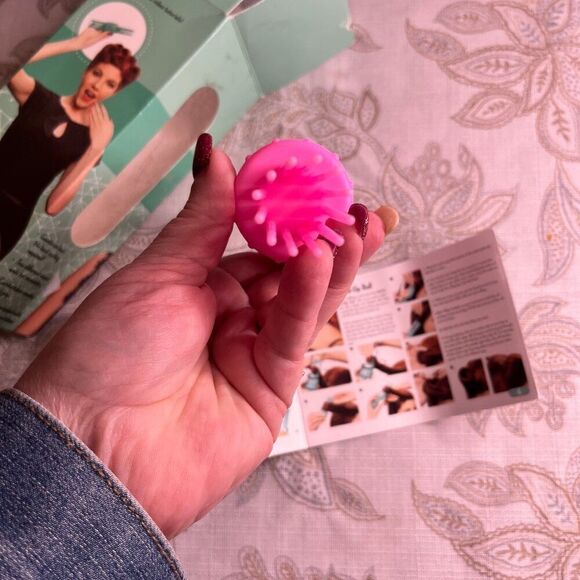 No Heat Curling PinβCurls Victory Rolls 2 Sizes Booklet PINK 1920 Vintage Look - Picture 8 of 16